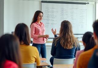 Small group class in session